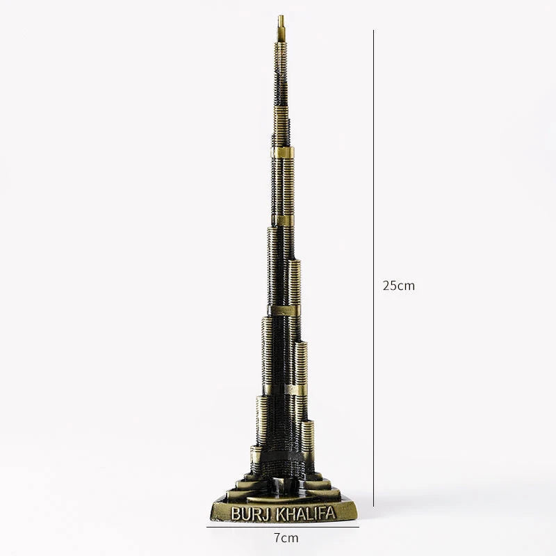 Conjunto de miniaturas de metal tema de monumentos