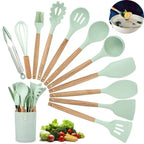 Conjunto de Utensílios de Cozinha de Silicone