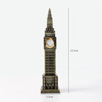 Conjunto de miniaturas de metal tema de monumentos