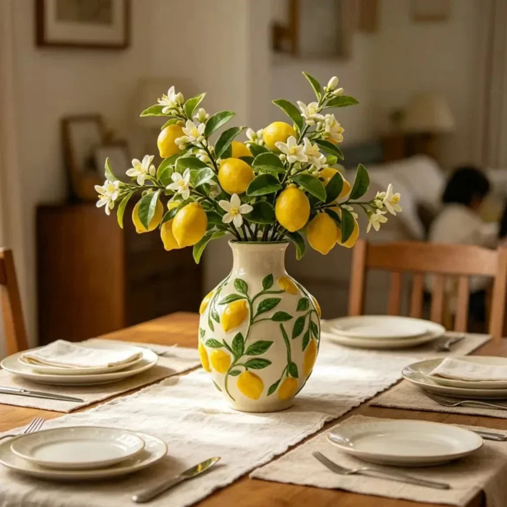Vaso Limoni - Cerâmica Artesanal Limões Sicilianos
