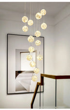 Lustre Longo Estilo "Céu Estrelado" Luxo
