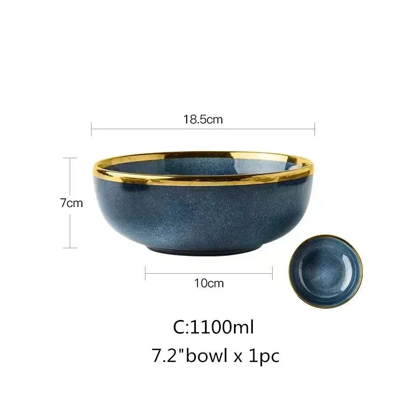 Conjunto de pratos de cerâmica de Luxo