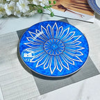 Estilo europeu simples e luxuoso selo azul prato de jantar ocidental bife decoração chá da tarde dim sum bolo talheres