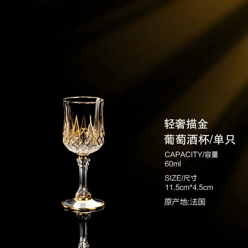Taças de vinho de cristal de luxo