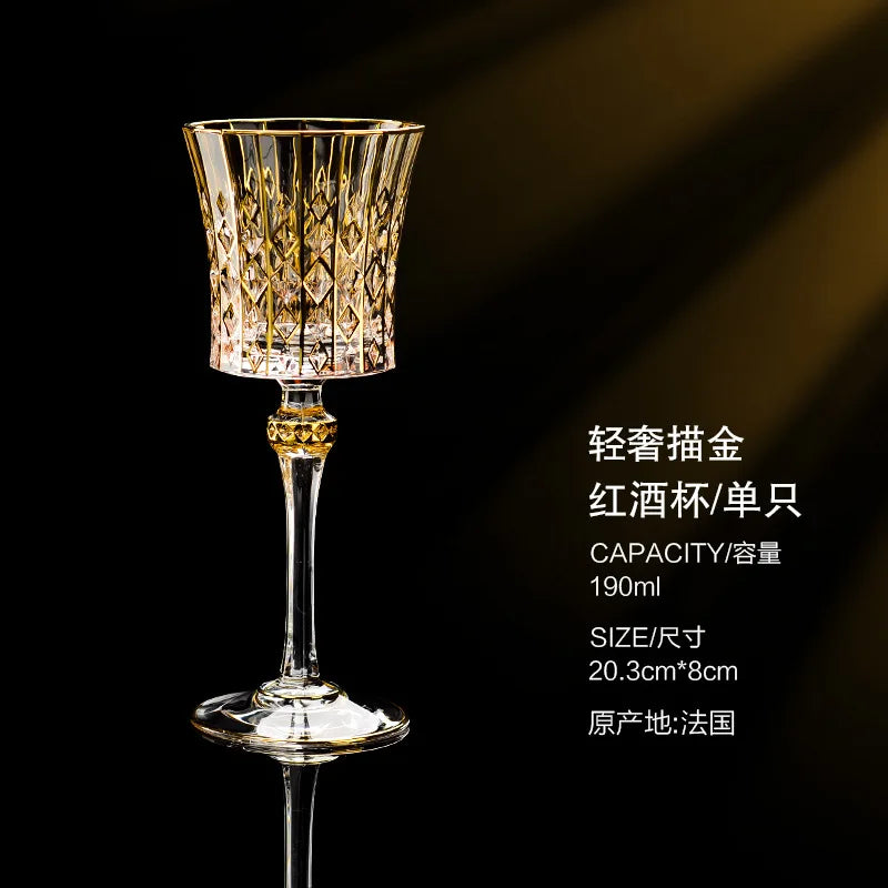 Taças de vinho de cristal de luxo