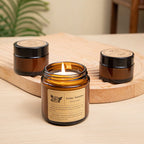 Copo de vidro marrom vela de aromaterapia sem fumaça vela de cera perfumada para decoração de casa aniversário dia dos namorados presente de natal frasco de vidro