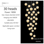 Lustre Longo Estilo "Céu Estrelado" Luxo
