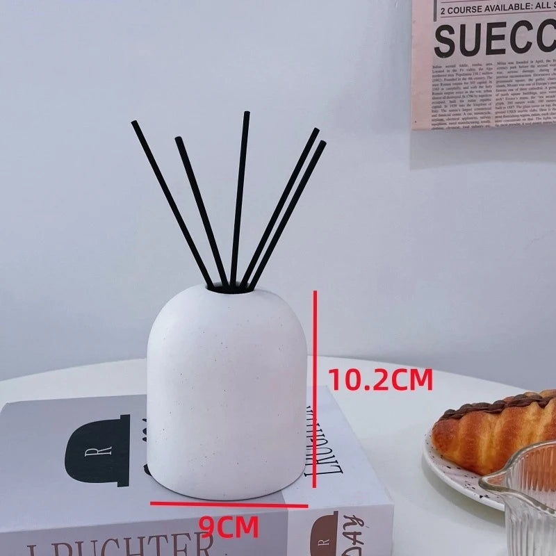 Difusor de Aromas Cerâmico: Design Minimalista com Varetas de Fibra