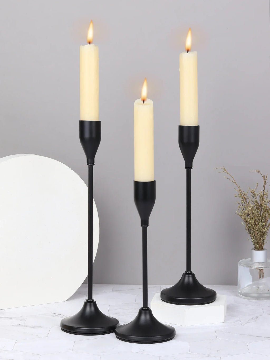 Castiçais de Velas em Metal Estilo Europeu