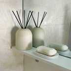 Difusor de Aromas Cerâmico: Design Minimalista com Varetas de Fibra