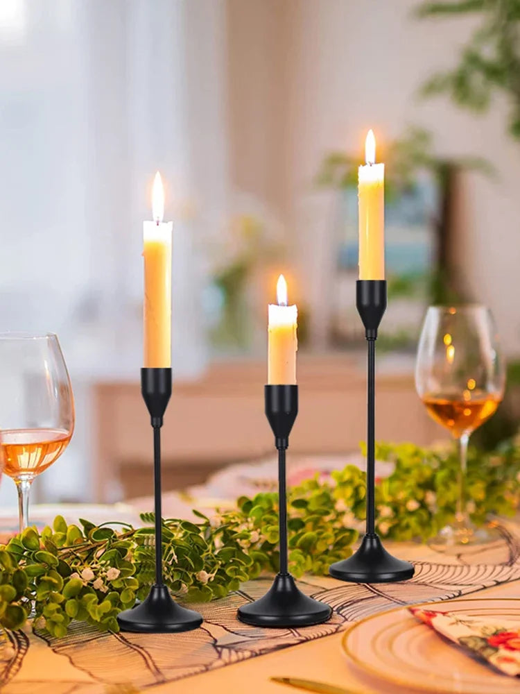 Castiçais de Velas em Metal Estilo Europeu
