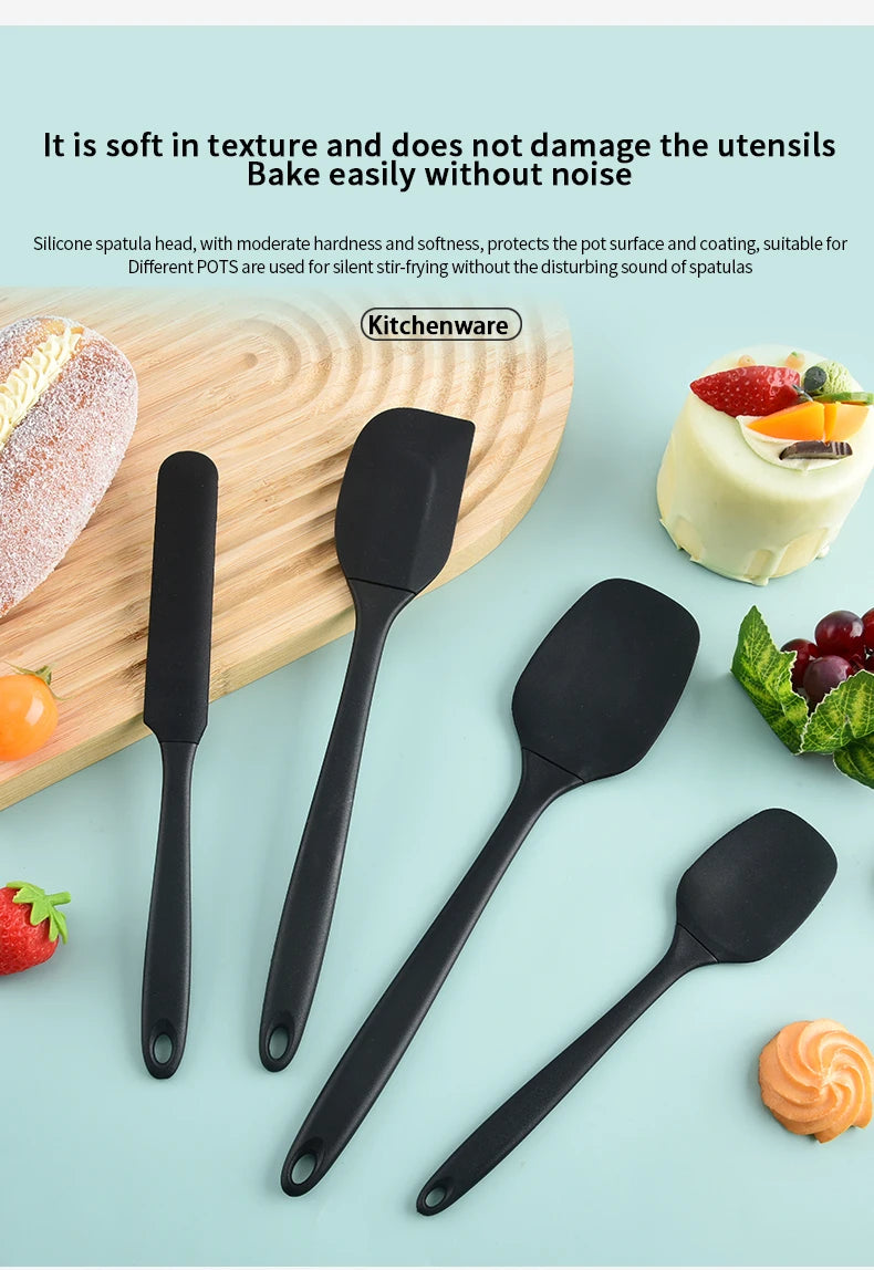 Conjunto de Utensílios de Silicone para Cozinha