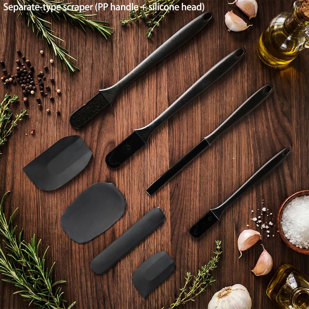Conjunto de Utensílios de Silicone para Cozinha