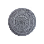 Estilo nórdico fio de algodão jantar placemat redondo ramie tecido copo esteira placa de isolamento térmico anti-queimadura antiderrapante coaster copo esteira