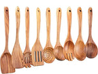 Kit Utensílios de Madeira Teca: Natural, Artesanal e Feito para Durar