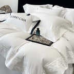 Conjunto de Cama de Luxo em Algodão Egípcio
