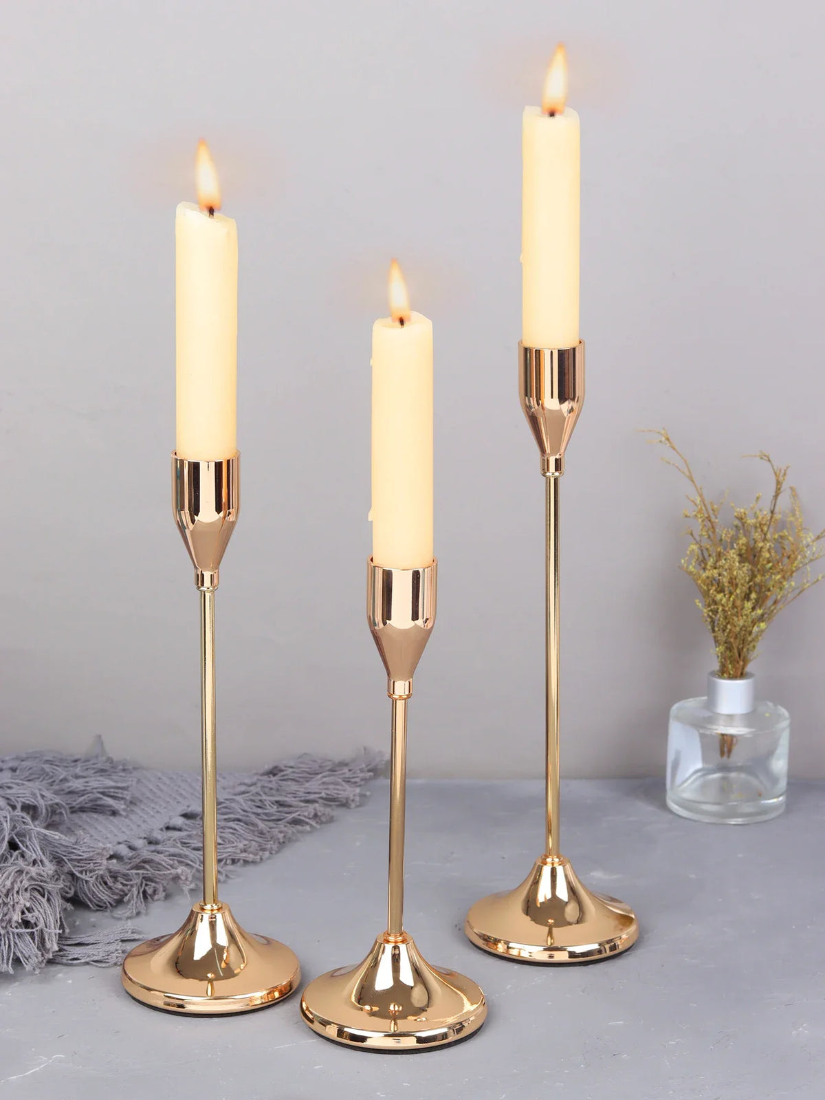 Castiçais de Velas em Metal Estilo Europeu