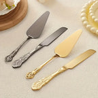 Kit Pá e Faca para Bolo Vintage: Aço Inox com Cabo Barroco