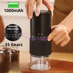 Novo Moedor de Café Elétrico Portátil