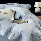 Conjunto de Cama de Luxo em Algodão Egípcio