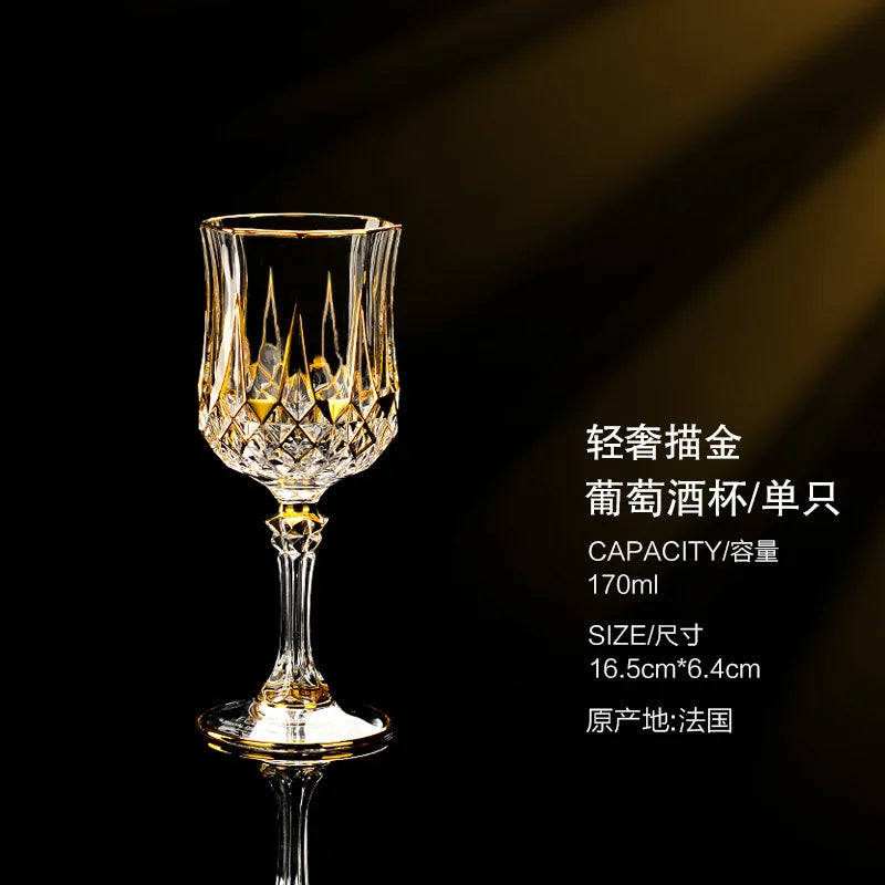 Taças de vinho de cristal de luxo