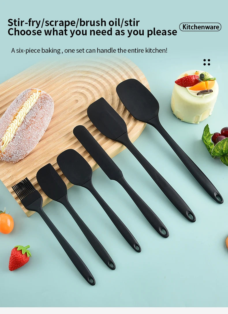 Conjunto de Utensílios de Silicone para Cozinha