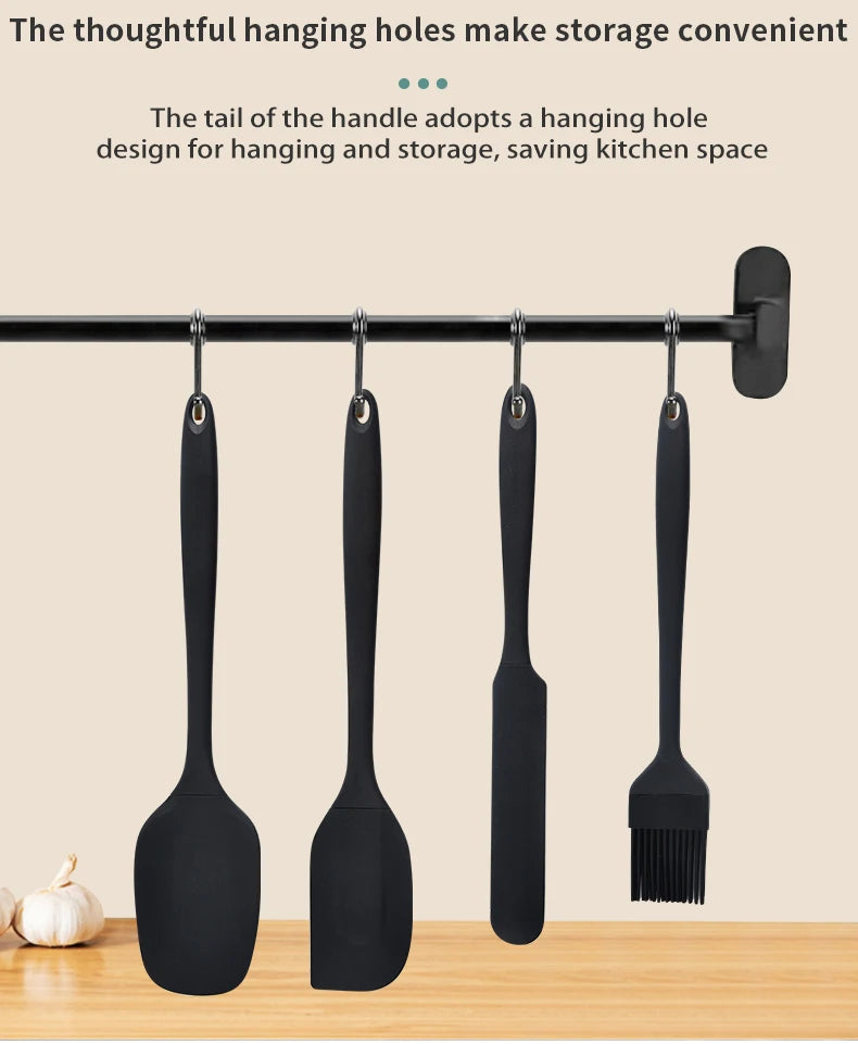 Conjunto de Utensílios de Silicone para Cozinha