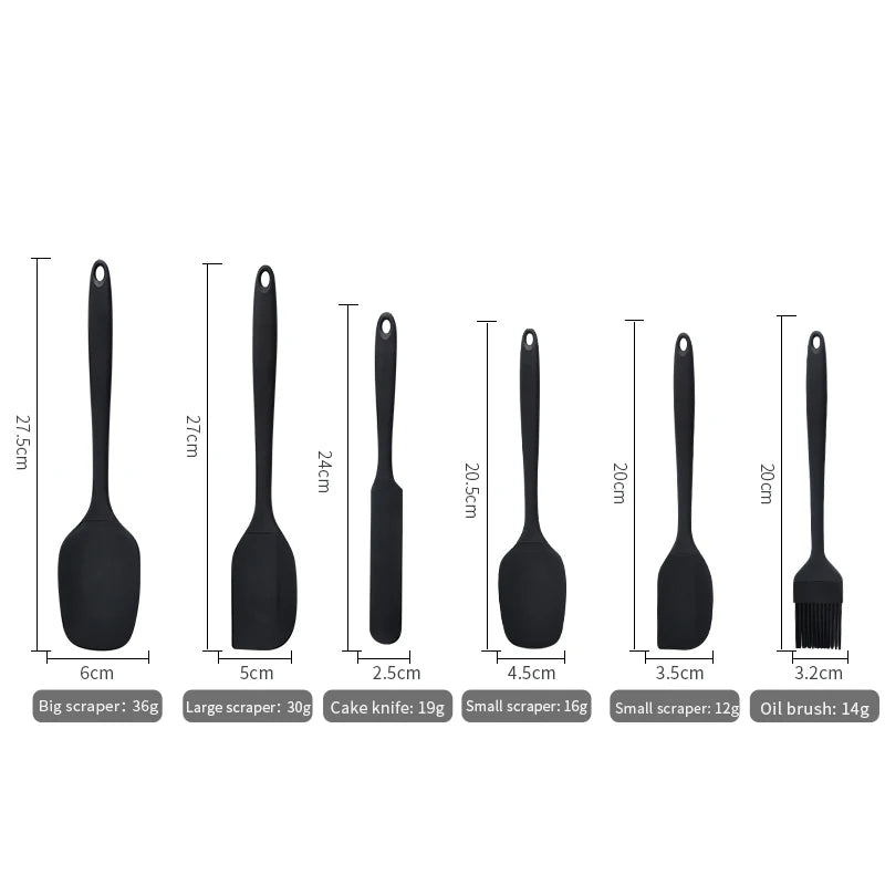 Conjunto de Utensílios de Silicone para Cozinha