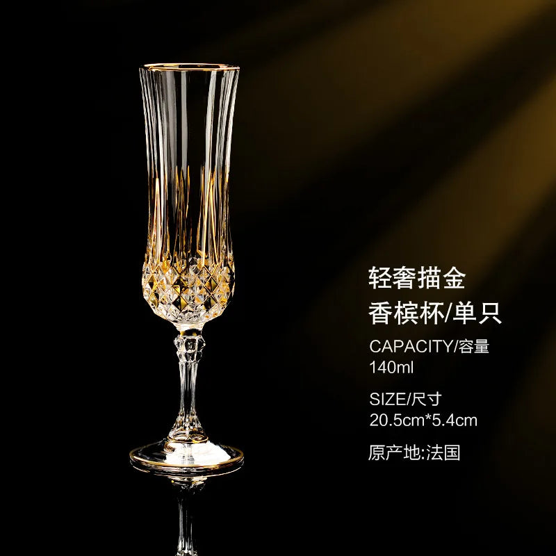 Taças de vinho de cristal de luxo