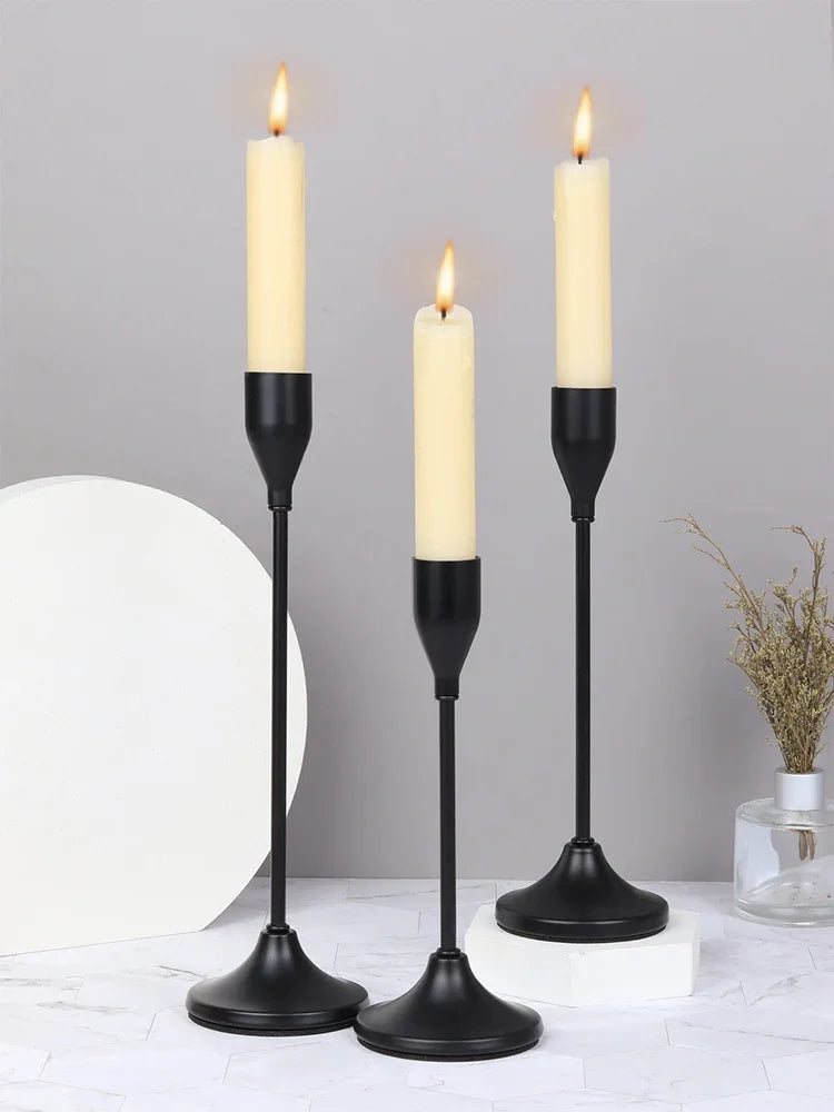 Castiçais de Velas em Metal Estilo Europeu