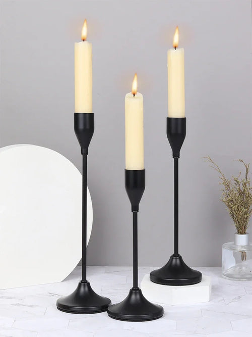 Castiçais de Velas em Metal Estilo Europeu
