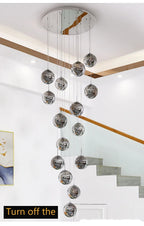 Lustre Longo Estilo "Céu Estrelado" Luxo