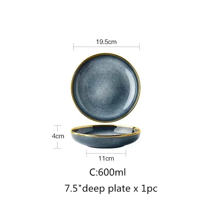 Conjunto de pratos de cerâmica de Luxo