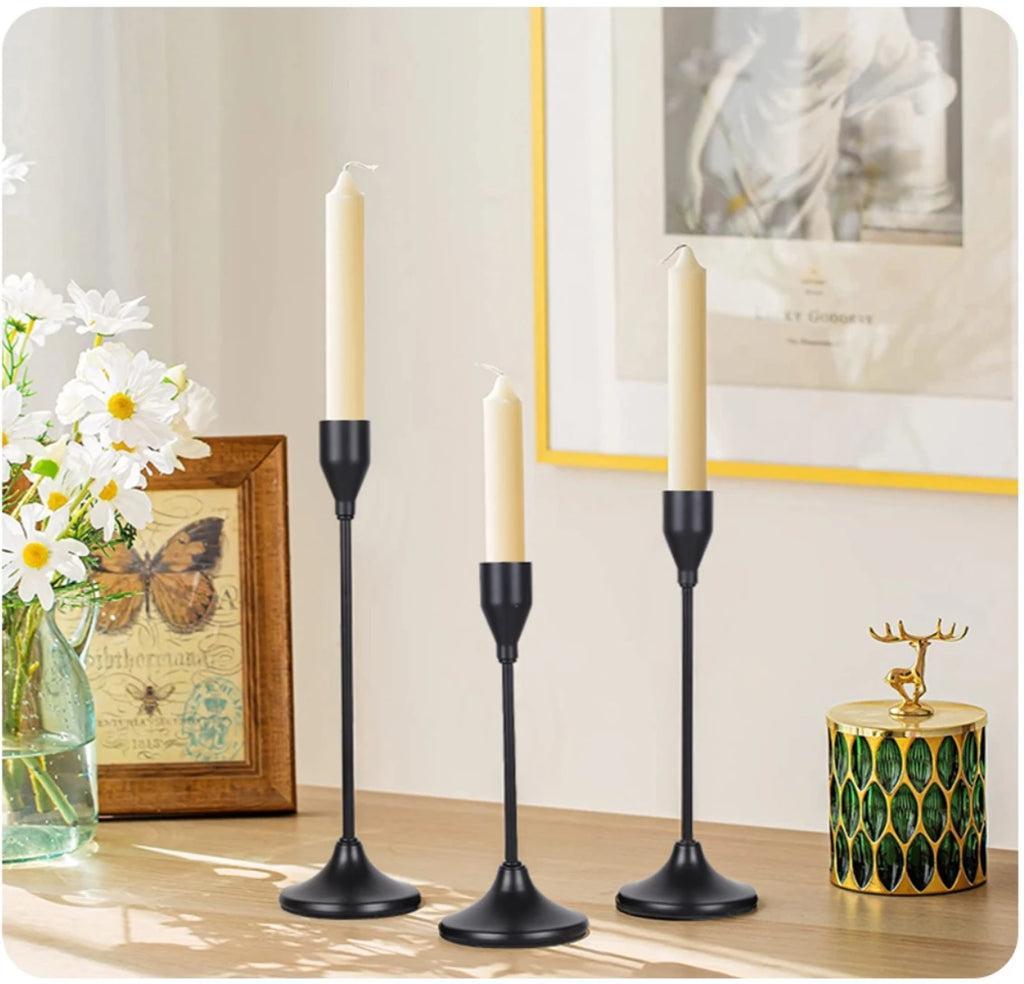 Castiçais de Velas em Metal Estilo Europeu